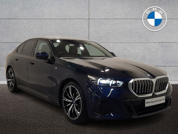BMW 5-Series Saloon, Petrol Plug-in Hybrid, 2024, Blue