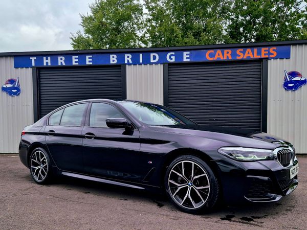 BMW 5-Series Saloon, Diesel Hybrid, 2021, Black