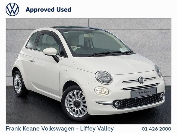 Fiat 500 Hatchback, Petrol, 2018, Cream