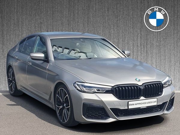 BMW 5-Series Saloon, Diesel Hybrid, 2022, Silver
