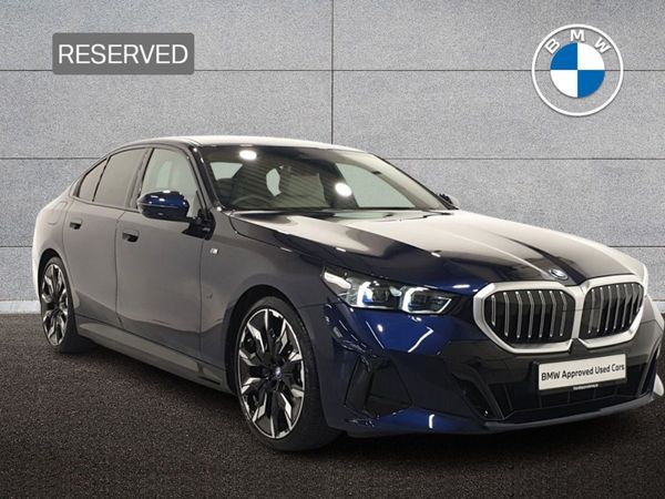 BMW 5-Series Saloon, Petrol Plug-in Hybrid, 2024, Blue