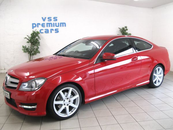 Mercedes-Benz C-Class Coupe, Petrol, 2014, Red