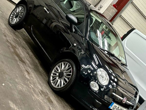 Fiat 500 Hatchback, Petrol, 2012, Black