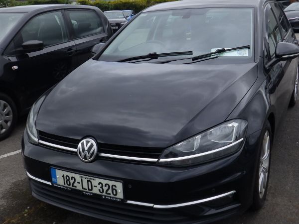 Volkswagen Golf Hatchback, Diesel, 2018, Black