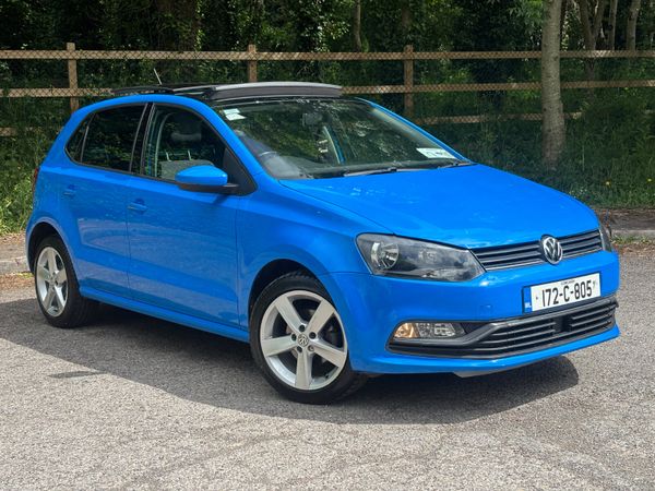 Volkswagen Polo Hatchback, Petrol, 2017, Blue