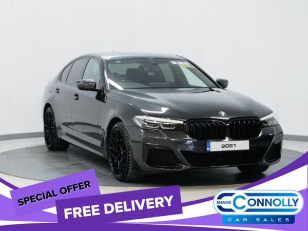 BMW 5-Series Saloon, Petrol Hybrid, 2021, Grey