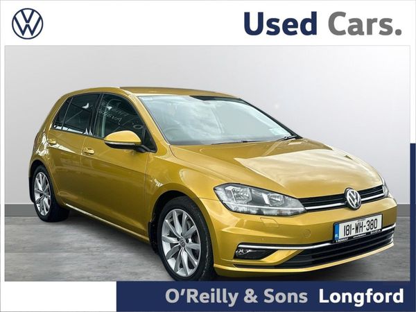 Volkswagen Golf Hatchback, Diesel, 2018, Yellow