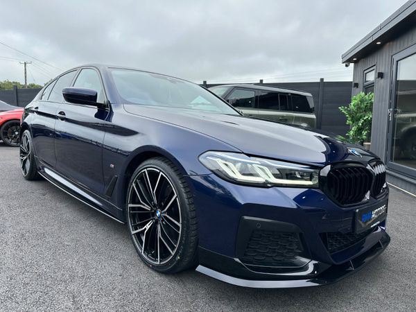 BMW 5-Series Saloon, Diesel Hybrid, 2022, Blue