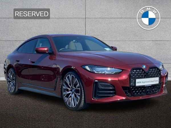 BMW 4-Series Hatchback, Diesel Hybrid, 2022, Red
