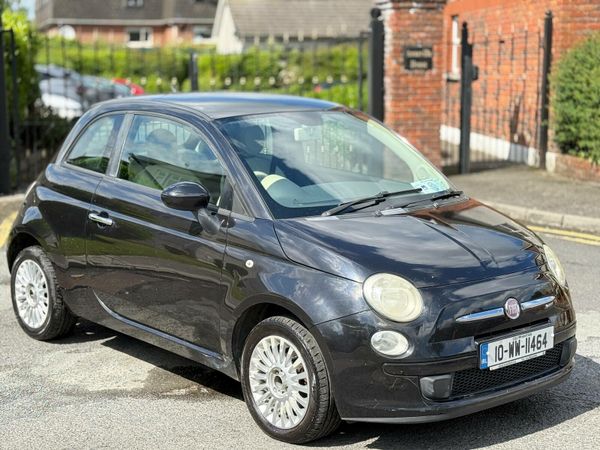 Fiat 500 Hatchback, Petrol, 2010, Black