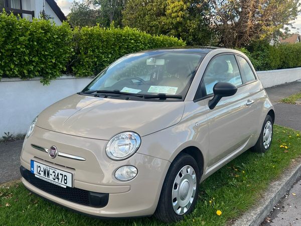 Fiat 500 Hatchback, Petrol, 2012, Beige