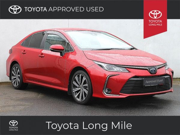 Toyota Corolla Saloon, Petrol Hybrid, 2021, Red