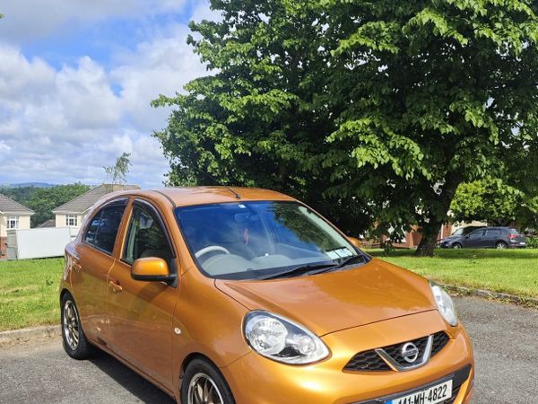 Nissan March Hatchback, Petrol, 2014, Orange