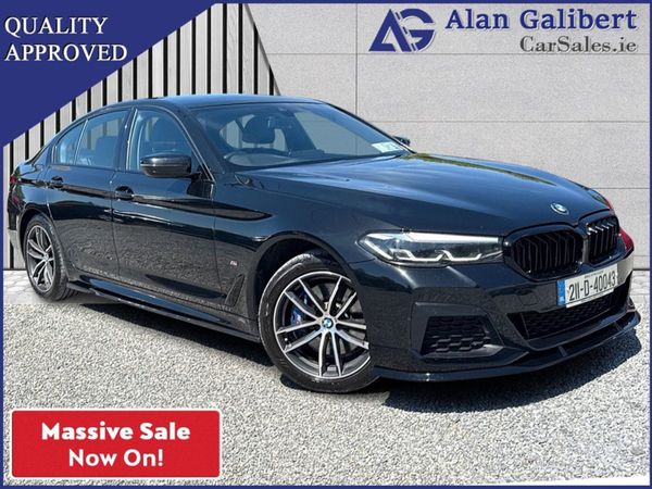 BMW 5-Series Saloon, Hybrid, 2021, Black