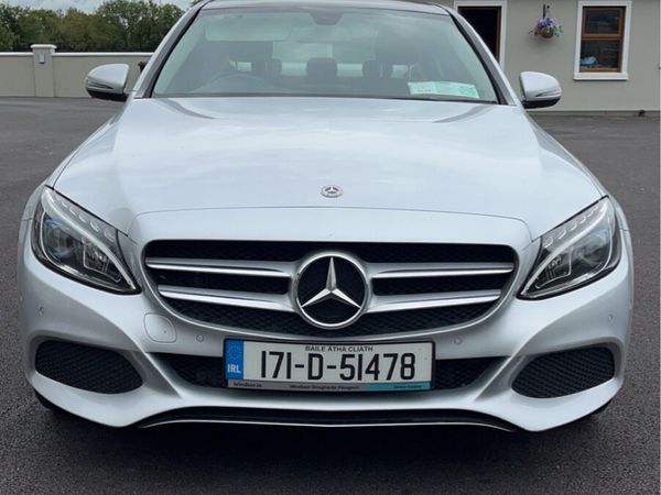 Mercedes-Benz C-Class Saloon, Petrol Plug-in Hybrid, 2017, Silver