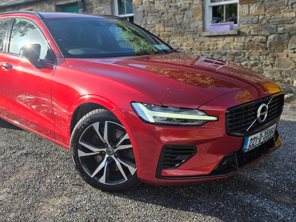 Volvo V60 Estate, Petrol Plug-in Hybrid, 2022, Red