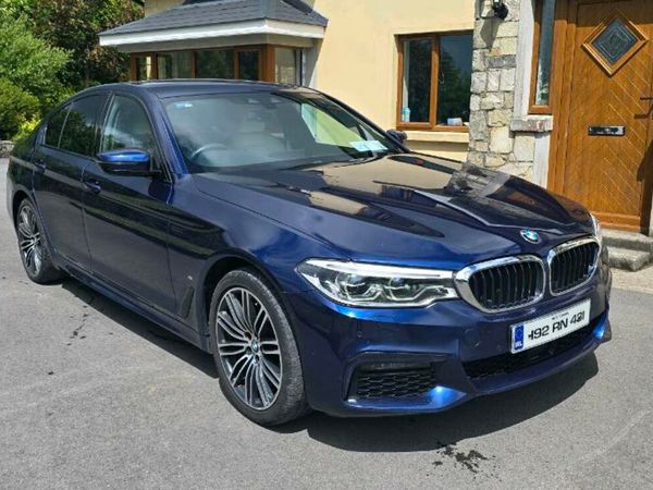 BMW 5-Series Saloon, Petrol Plug-in Hybrid, 2019, Blue
