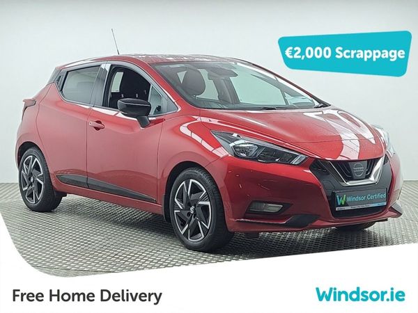 Nissan Micra Hatchback, Petrol, 2022, Red