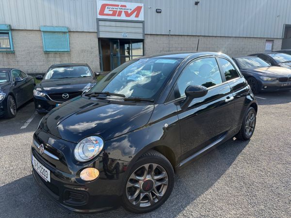 Fiat 500 Hatchback, Petrol, 2015, Black