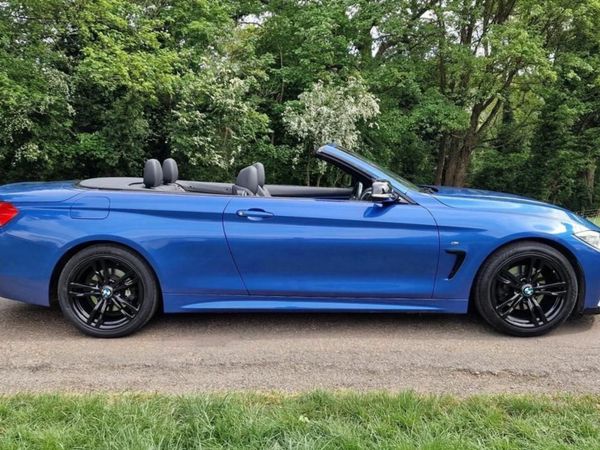 BMW 4-Series Convertible, Diesel, 2014, Blue