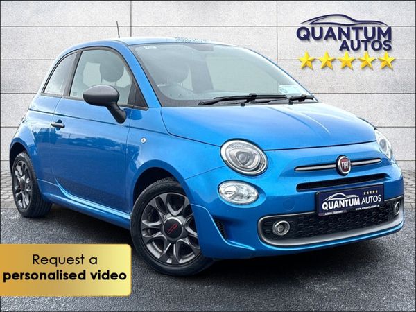 Fiat 500 Hatchback, Petrol, 2019, Blue