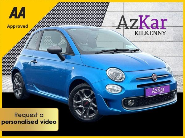 Fiat 500 Hatchback, Petrol, 2019, Blue