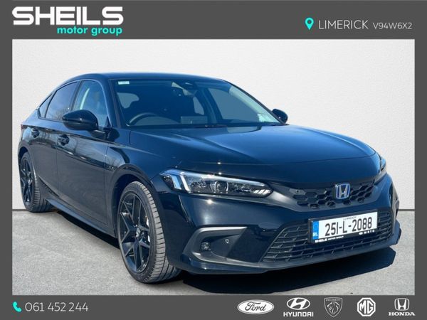 Honda Civic Hatchback, Petrol Hybrid, 2025, Black