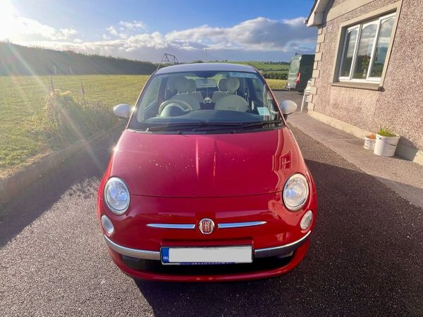 Fiat 500 Hatchback, Petrol, 2015, Red