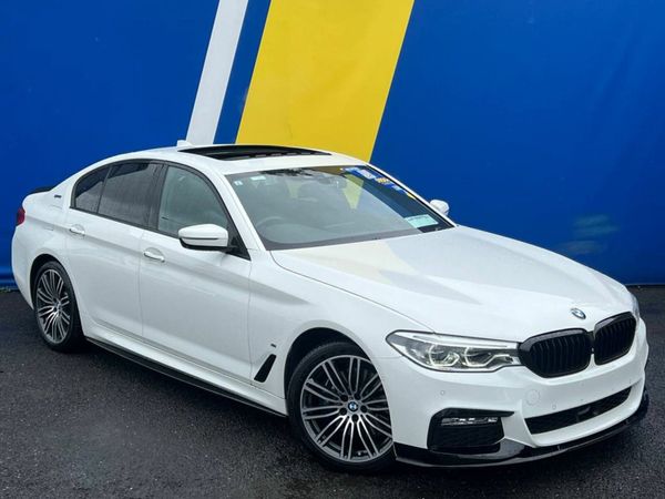 BMW 5-Series Saloon, Petrol Plug-in Hybrid, 2017, White