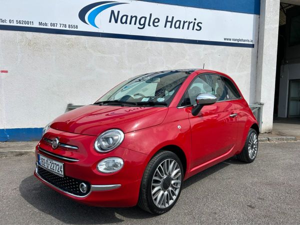 Fiat 500 Hatchback, Petrol, 2019, Red