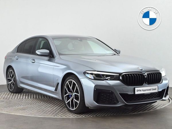 BMW 5-Series Saloon, Petrol Plug-in Hybrid, 2021, Blue