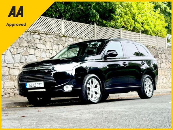 Mitsubishi Outlander SUV, Petrol Plug-in Hybrid, 2015, Black