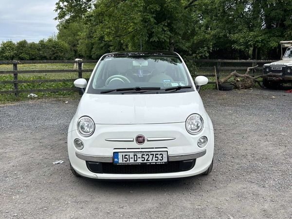 Fiat 500 Hatchback, Petrol, 2015, White