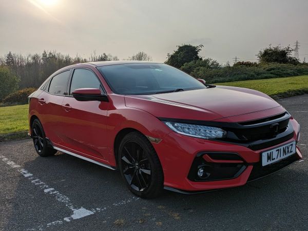 Honda Civic Hatchback, Petrol, 2021, Red
