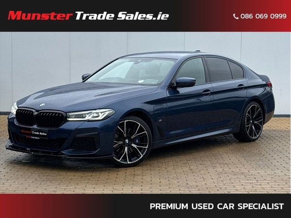 BMW 5-Series Saloon, Petrol Plug-in Hybrid, 2021, Blue