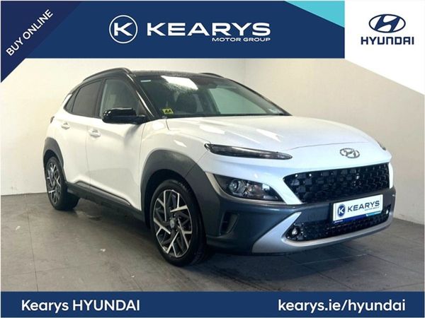 Hyundai KONA Crossover, Petrol Hybrid, 2023, White