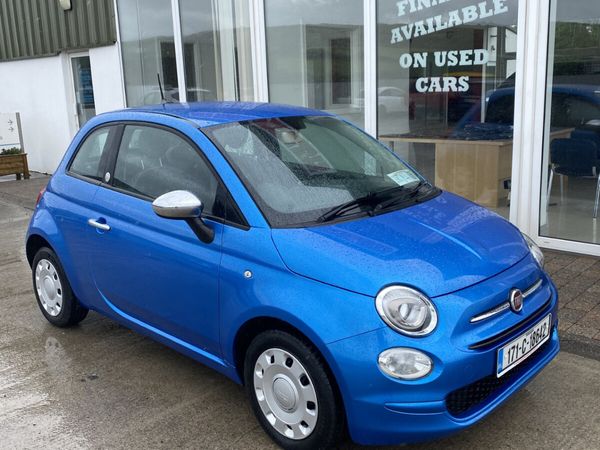 Fiat 500 Hatchback, Petrol, 2017, Blue