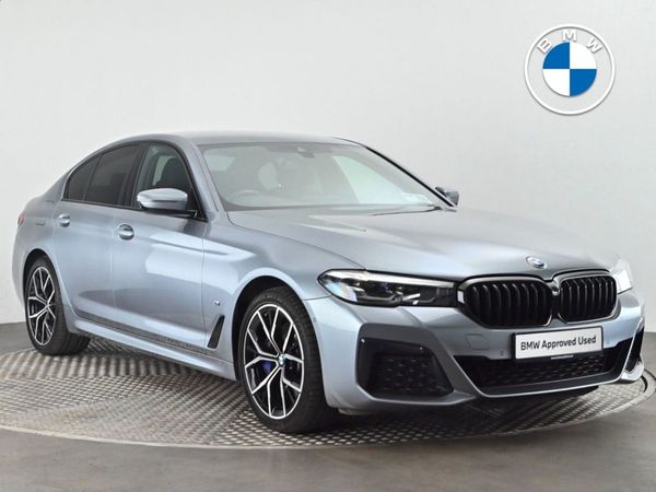 BMW 5-Series Saloon, Petrol Plug-in Hybrid, 2021, Blue