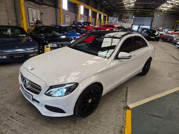 Mercedes-Benz C-Class Saloon, Hybrid, 2016, White