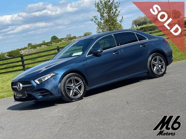 Mercedes-Benz A-Class Saloon, Hybrid, 2021, Blue