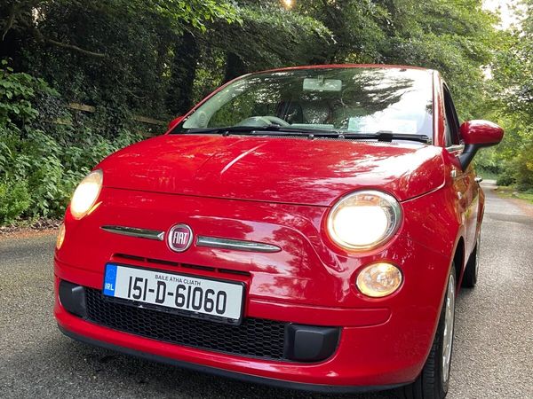 Fiat 500 Hatchback, Petrol, 2015, Red