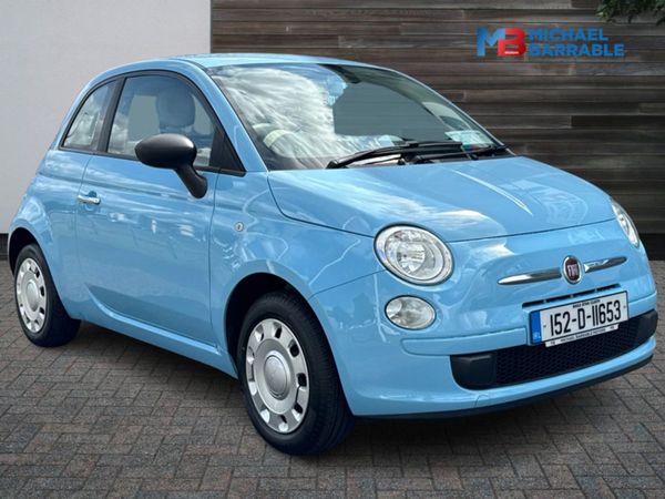 Fiat 500 Hatchback, Petrol, 2015, Blue