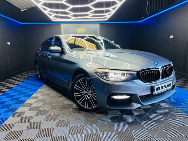 BMW 5-Series Saloon, Petrol Plug-in Hybrid, 2018, Blue