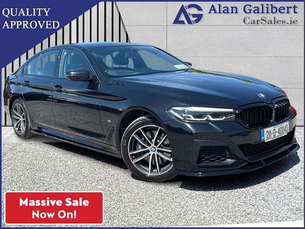 BMW 5-Series Saloon, Hybrid, 2021, Black