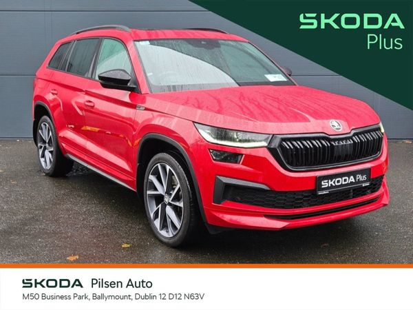 Skoda Kodiaq SUV, Petrol, 2024, Red