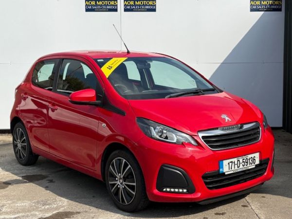 Peugeot 108 Hatchback, Petrol, 2017, Red