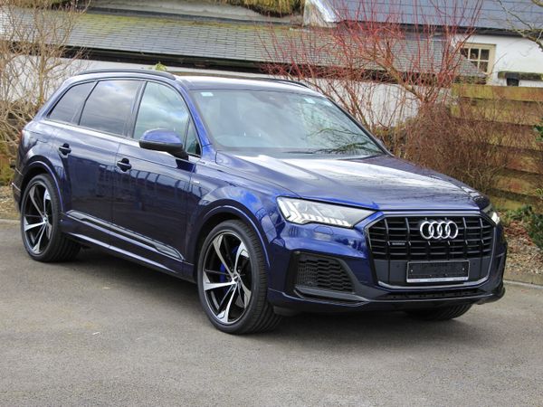 Audi Q7 SUV, Petrol Plug-in Hybrid, 2020, Blue