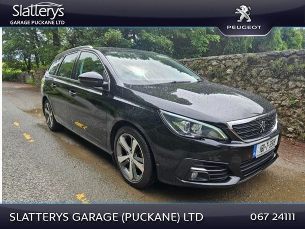 Peugeot 308 Estate, Diesel, 2018, Black