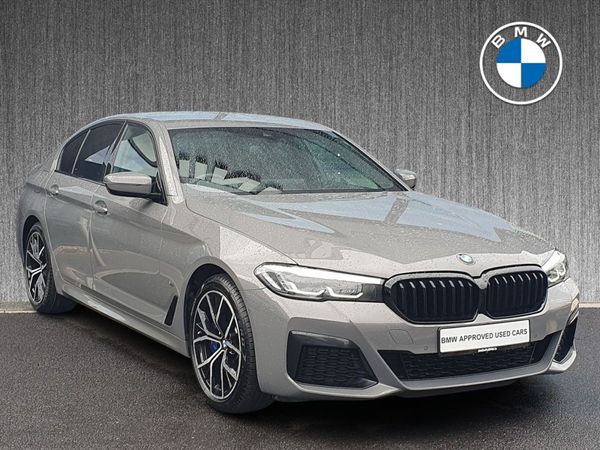 BMW 5-Series Saloon, Petrol Plug-in Hybrid, 2021, Grey