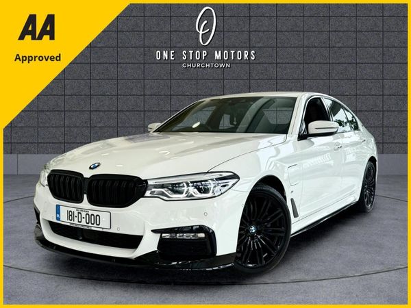 BMW 5-Series Saloon, Petrol Plug-in Hybrid, 2018, White